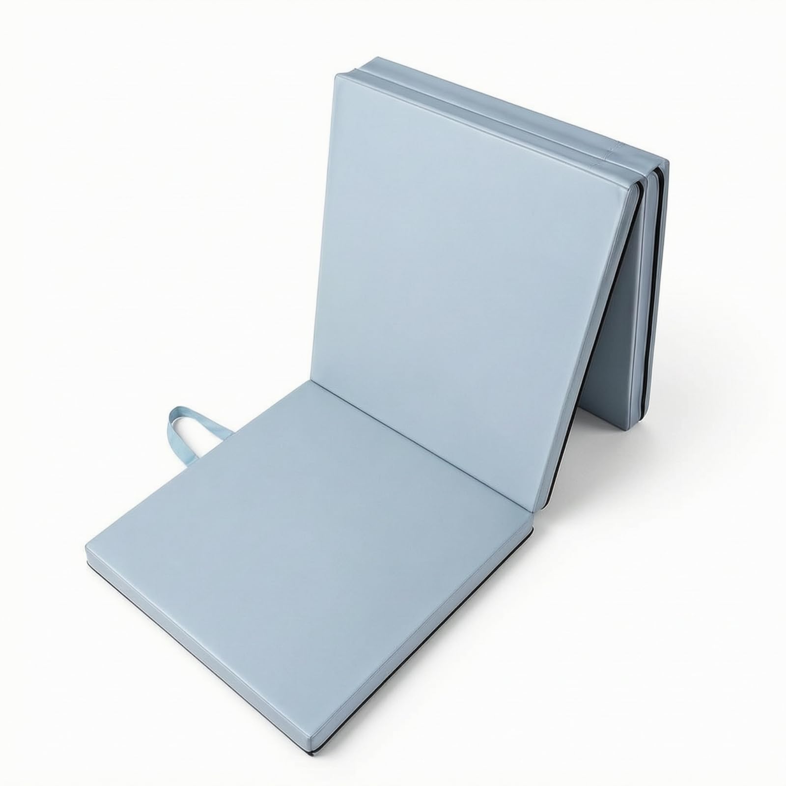 Tappetino Fitness Pieghevole Tappeto da, Blu Luna Bianca, Pieghevole In Tre/Blu Luna Bianca/Lunghezza Totale 180cm Singolo Pezzo 60 60 5cm/PVC+Tessuto A Maglia Sul Retro