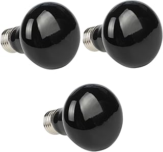 Ipetboom 3 Pçs Lâmpada De Calor Lâmpada Réptil Anfíbio Lâmpada Tartaruga Terrário Aquecimento Emissor De Calor Cerâmica Lâmpada De Aquecimento Barba Dragão Acessórios Suprimentos De