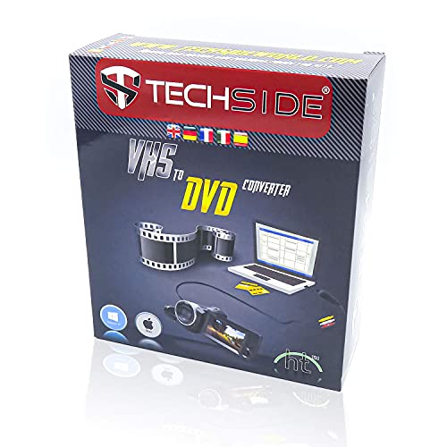 TechSide VHS Analog Digital Converter Voll Mac/PC 2024 Goldkontakte | Kompatible MacOs Monterey Big Sur Catalina + Windows 11 | USB Typ C Audio/Video Grabber Capture Konvertieren Sie alte VHS – Bild 6