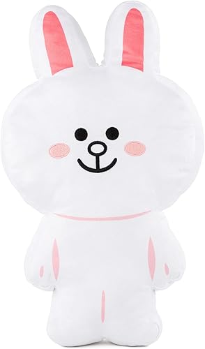 Miniatura 1 de Jay Franco Line Friends Brown & Friends - Almohada decorativa en forma de cony, almohada de felpa súper suave, mide 17 pulgadas (producto oficial de