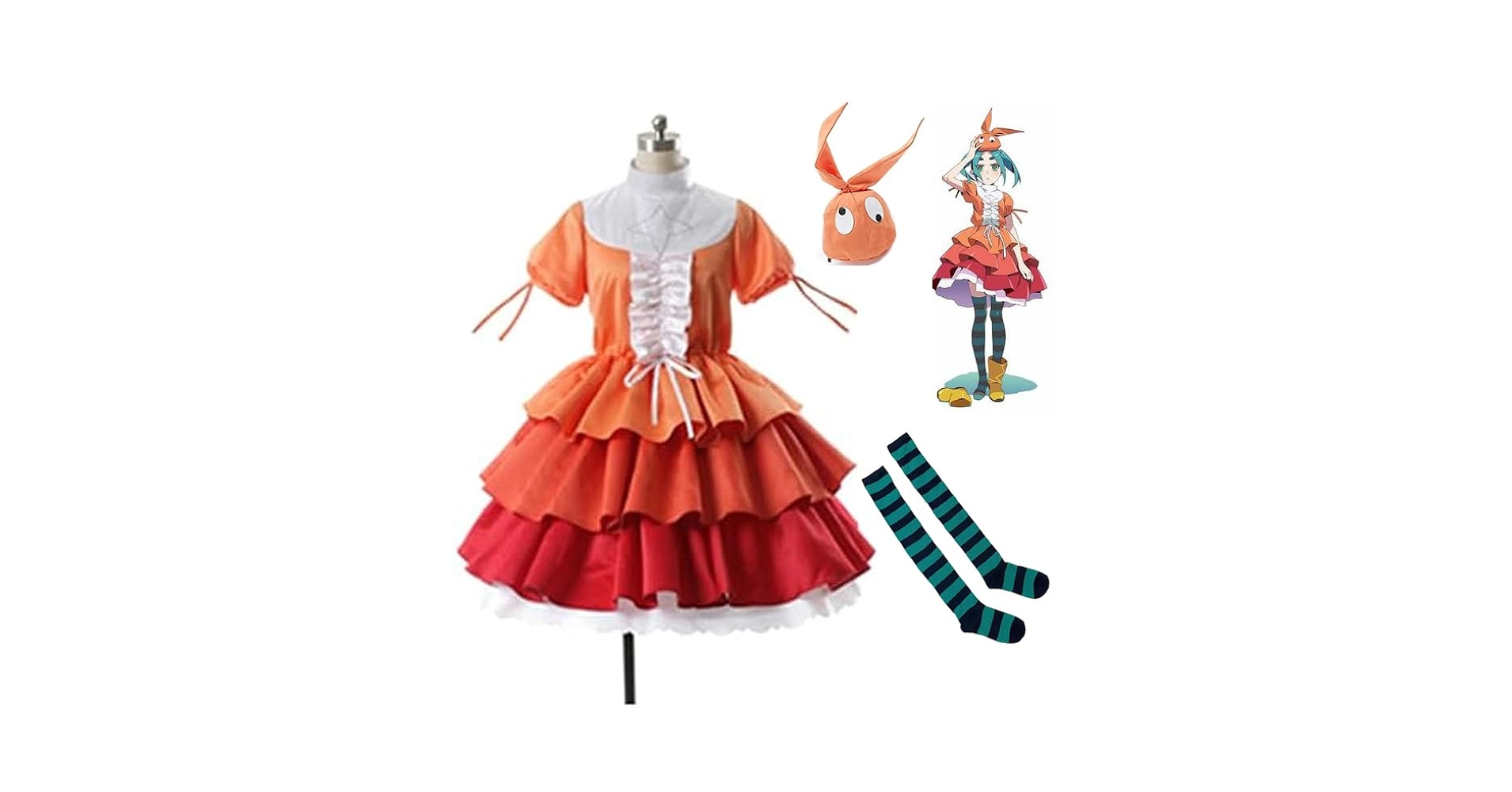 フルセット斧乃木余接 コスプレ衣装 物語シリーズ Amazon.co.jp: Mange 実物撮影 憑物語 斧乃木余接 コスプレ衣装