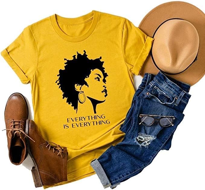 Black History Shirts Black Graphic tees for Men and Women, Magic Fashion Afro American Natural Hair Vintage Melanin T-Shirts - Image 3