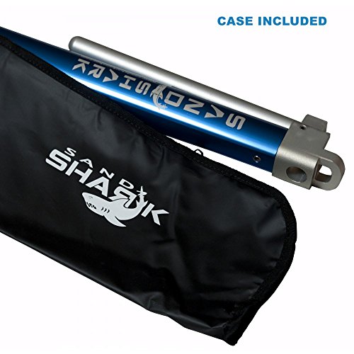 Ultimate PWC Premium Sand Anchor. Proven to Hold and Protect Watercraft. Shallow Water, Beach, or Sandbar Anchor for Jet Ski or Waverunner. Adjustable 18” to 31”, Padded Case, by SandShark.