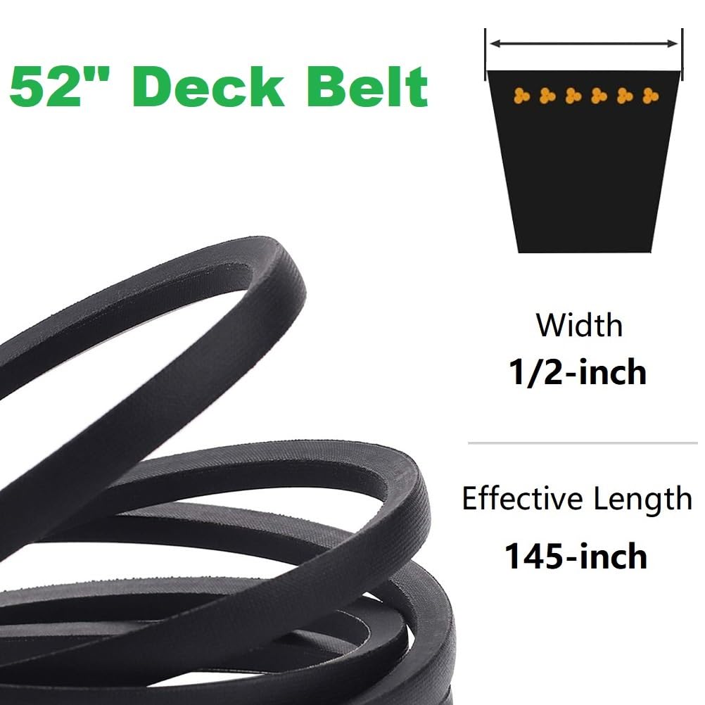 Amazon.com : Dylawnio 07200023 52 inch Mower Belt for Ariens Ikon