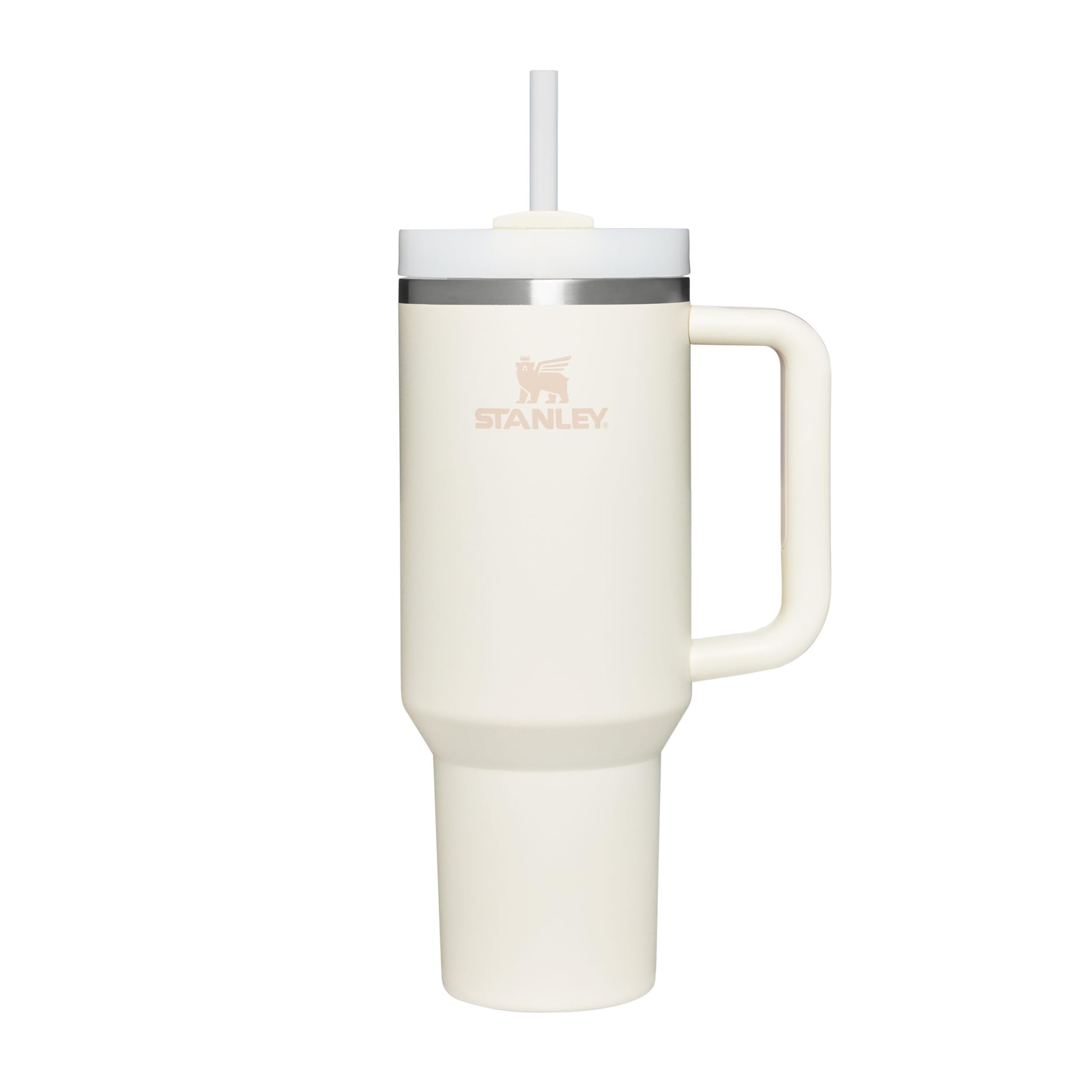 STANLEY 1913 Quencher H2.0 Flowstate Borraccia Con Cannuccia 1.2L - Freddo Per 11 Ore - Con Ghiaccio Per 48 Ore - Senza BPA - Tazza Termica Con Manico - Cream Tonal