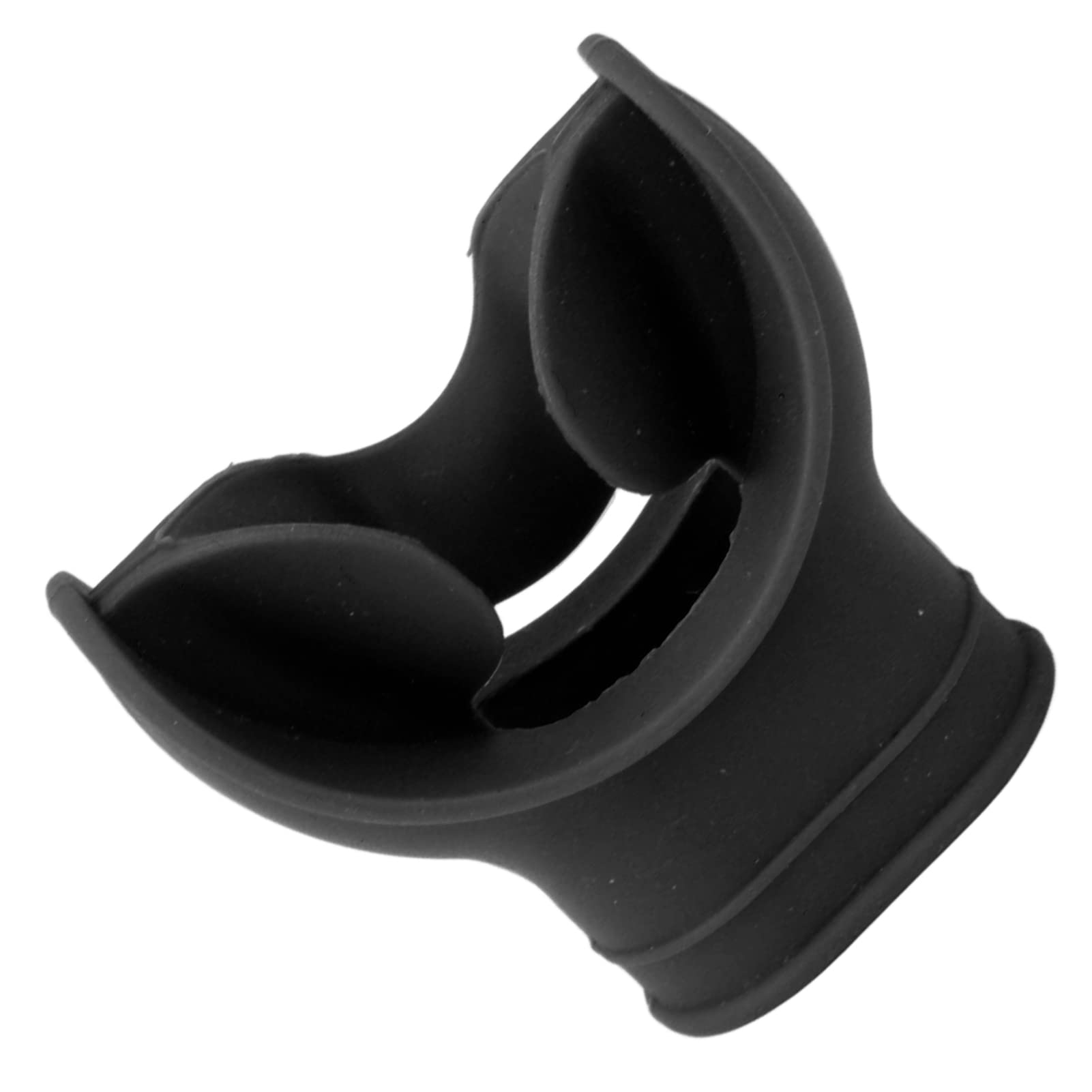 Airshi Scuba Diving Regulator Snorkel, Universal Soft Elastic Snorkel Mouthpiece Prevent Masseter Fatigue with Diving Tie (Black)