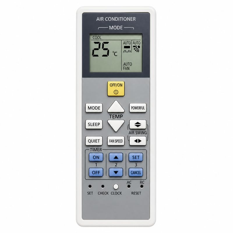 Compatible with Panasonic AC Remote Control | Durable ABS Body | Fast Response | Easy Setup | Long Range | Premium Built-image-20