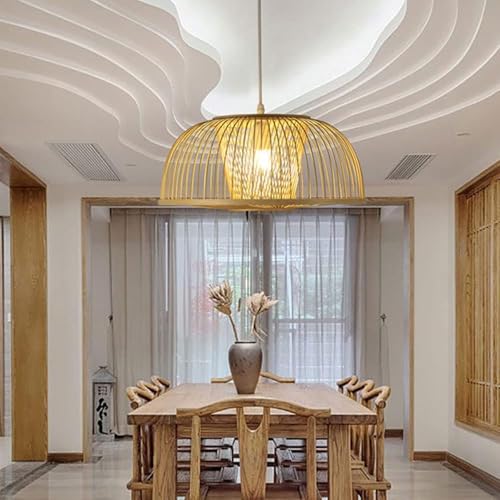 Suspension bambou tissé pour une ambiance japonaise apaisante dans votre chambre - 5