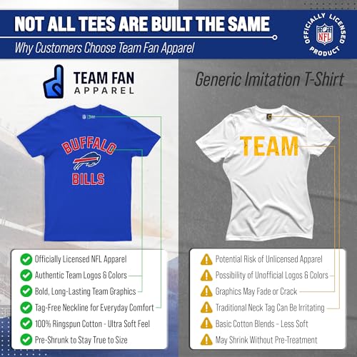 Image of NFL Gameday Cotton Blend T-Shirt for Men and Women - Licensed