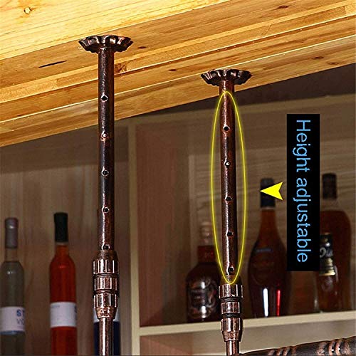 Casier à vin suspendu MObyat avec support de verres pour plafond