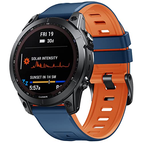 Correa de silicona compatible Garmin Fenix 7X 26mm miniatura 2