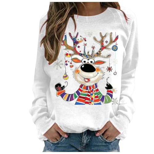Weihnachtspullover Damen Lustige Weihnachten Sweatshirt...