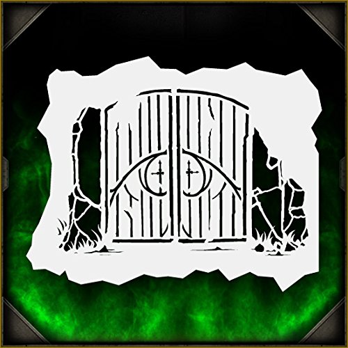 Cemetery Gate 2 AirSick Airbrush Stencil Template