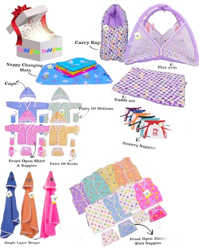 Image of Toddylon 56 in 1 Baby Products All Combo Hospital Essentials Kit (0-6 Months)