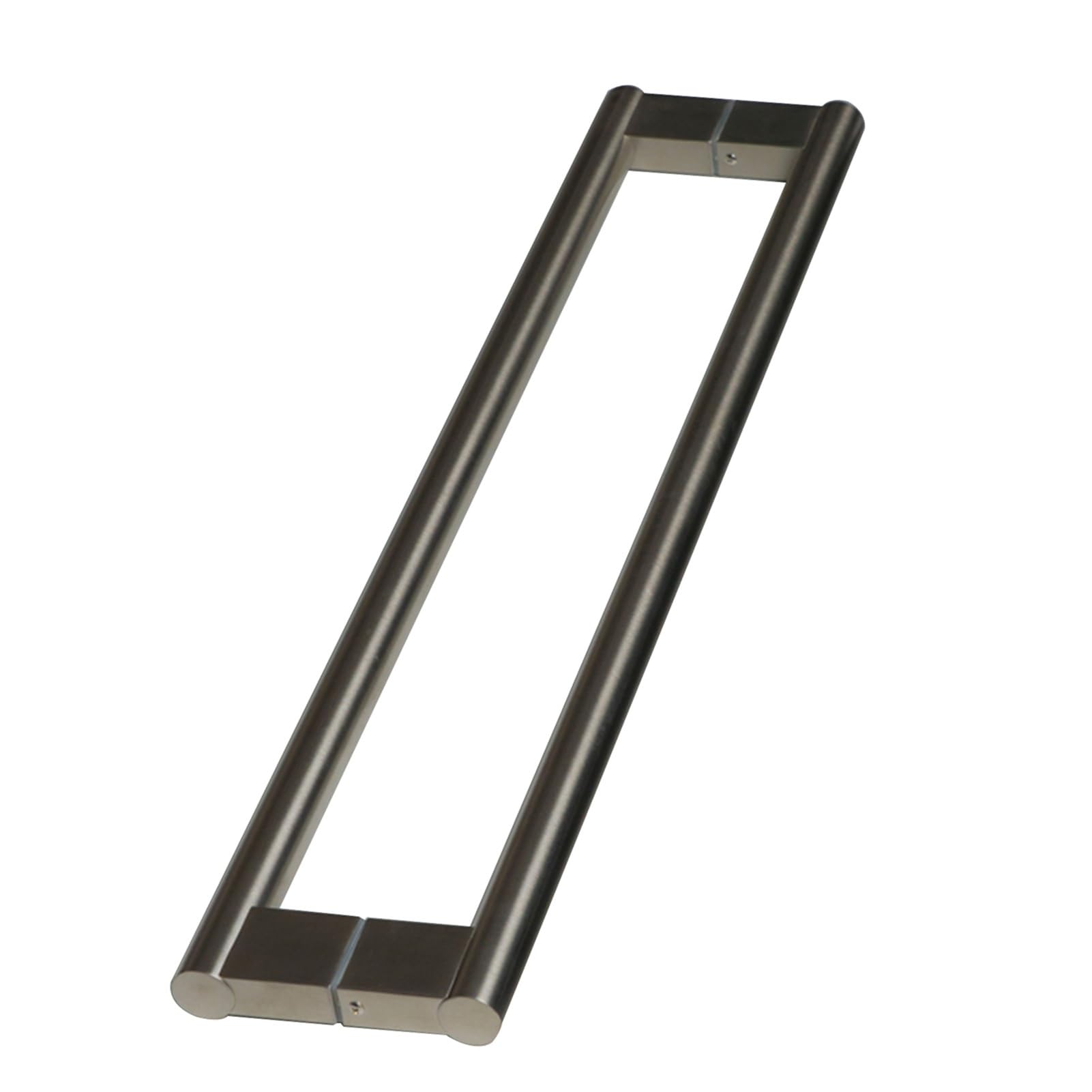ZFUCMAYL Glass Door Handles,Rectangle Shower Door Handle,Stainless Steel Bar to Bar Door Handle for Barn Wood Door Slding Glass Gate Swing Door Pull(Silver,Pitch-1500mm)