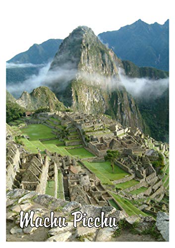 Imán decorativo rectangular 2 x 3 pulgadas Machu Picchu miniatura 1