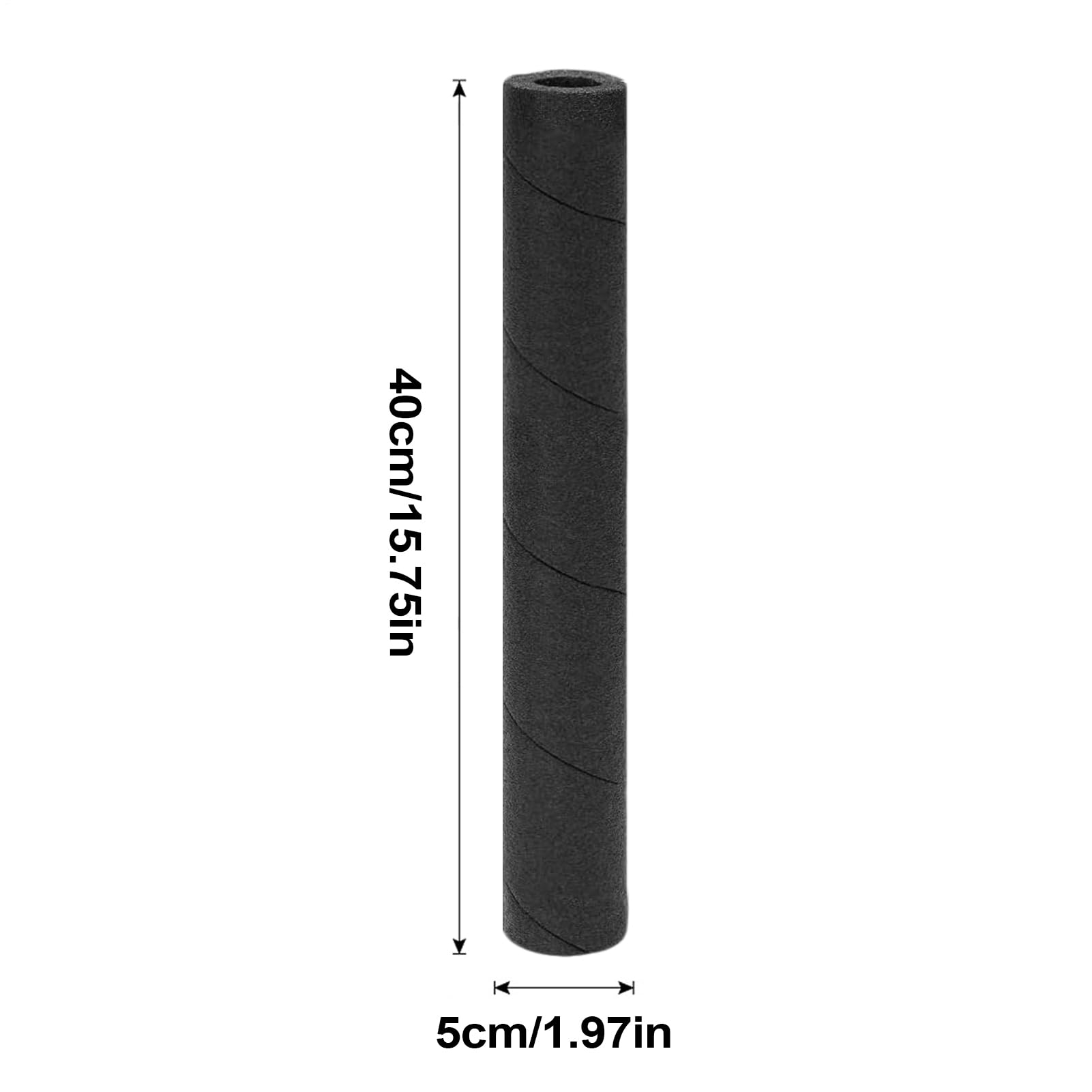 Tubes en Mousse - Lot de 6 Housses de Protection - Revêtements de Tube Noir Creux pour Poignées de Machine d'Exercice et Équipements d'Intérieur et d'Extérieur
