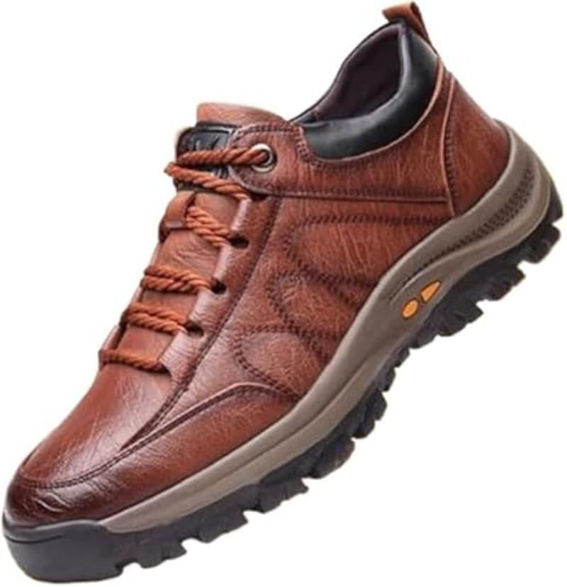 SWZEC CSP Zapatos Zapatos Ortopédide Informales Transpirables Antideslizantes y con Soporte para el Arco cosidos a Mano para Hombre