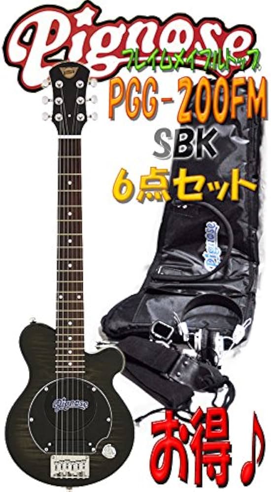 Amazon.co.jp: PIGNOSE PGG-200FM SBK☆初心者満足お得セット