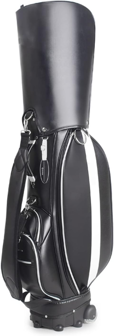 Portable Golf Bag, PU Leather Waterproof Golf Cart Bag, Standard Club Bag Travel Golf Club Bags, Lightweight Golf Clubs Organizer for Golf Course & Travel Vision
