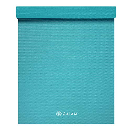 Image of Gaiam Yoga Mat - Solid Color Exercise & Fitness Mat for All Types of Yoga, Pilates & Floor Exercises (68 inch x 24 inch x 4mm or 6mm Thick)