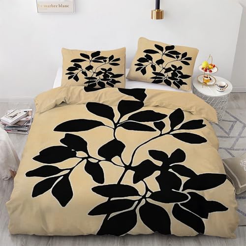 Housse de couette en microfibre douce parure de lit 90x190 fermeture éclair KG5264 - 2