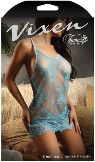 Fantasy Lingerie Vixen Breathless Lace Chemise Set LXL V794 L/XL
