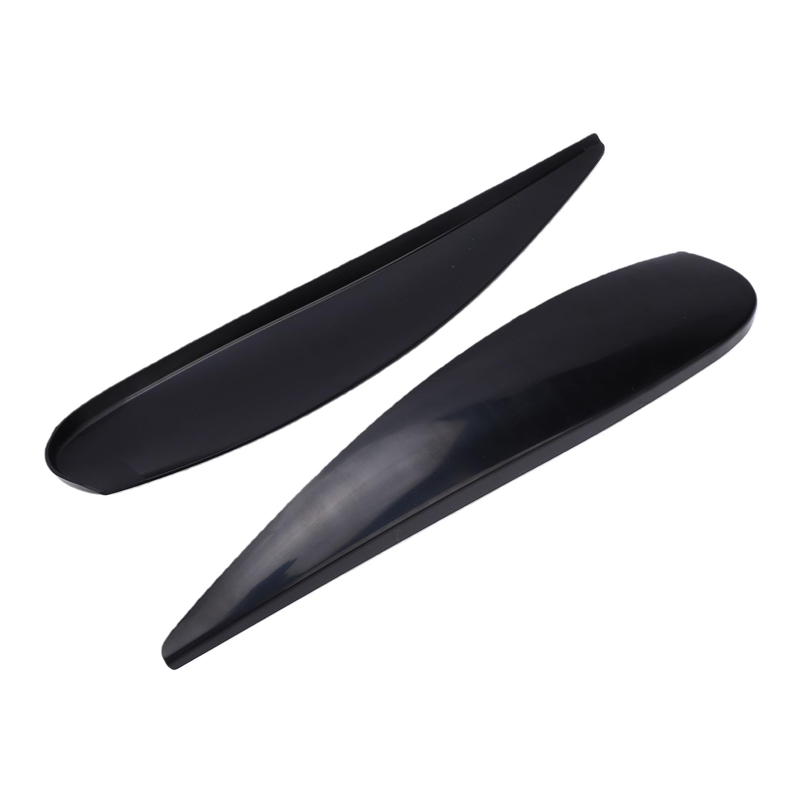 Keenso Cejas para Faros Delanteros, Repuesto de Material de PC Negro Brillante para D 2006 2014, con Diseño Resistente a la Intemperie de Alta Resistencia
