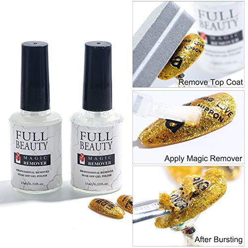 Nagellak Remover 2 stuks Magische nagellakremover 15ml Nagellak verwijderaar voor Nagellak Verwijderen en Nagellak… - Afbeelding 6