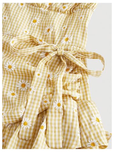 Image of Floerns Women's Floral Halter Ruffle Tiered Cute Summer Mini Dress Milkmaid Vacation Sundress