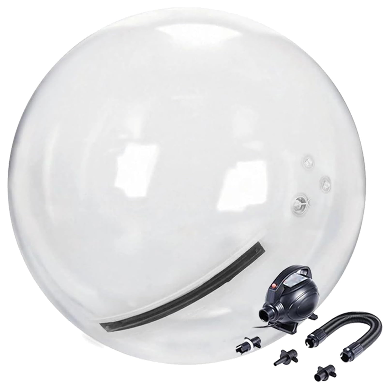 Inflatable Water Walking Ball 1.5/1.8/2/2.5M Clear Walk on Water Walking Ball Zipper Roll Ball Clear Dancing Ball for Pool/Lake/Beach, Performing Arts Equipment(2m)