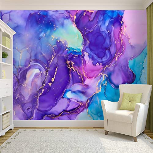 Self Adhesive PVC Wallpaper Currents translucent hues snaking swirls foamy sprays color shape Wall Decals for Girl Bedroom Kids Room Decor Peel and Stick Wallpaper Rainbow Wall Stickers Mural Vinyl