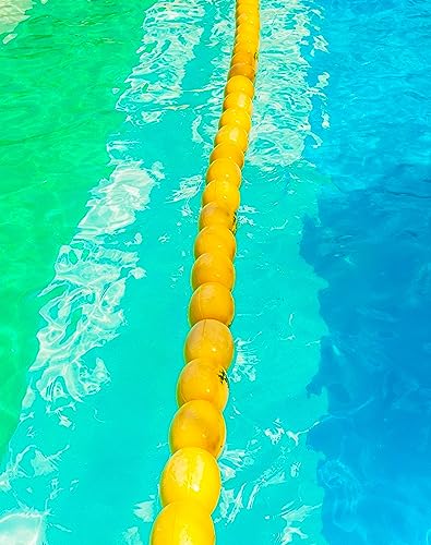 Flotadores de agua amarillos QWORK para evitar el hundimiento de cuerdas de piscinas y anclas 5