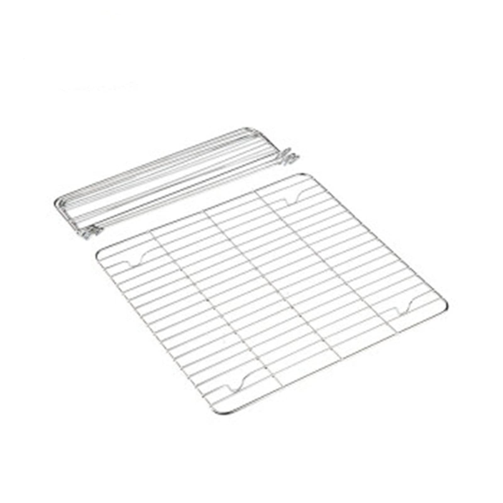 Bandeja para Enfriar Pasteles, Rejilla de enfriamiento Multifuncional, Rejilla de Acero Inoxidable, Herramienta para Hornear