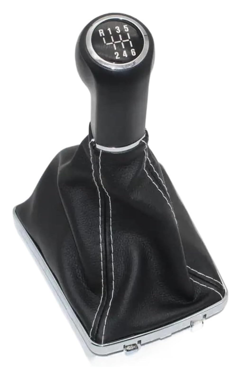 FNCVTM Car Gear Knob for Opel for Corsa D 009140093 19276456 Knob Gaiter Car Gear Shift Lever Stick Gaitor(R123456 KNOB Set)