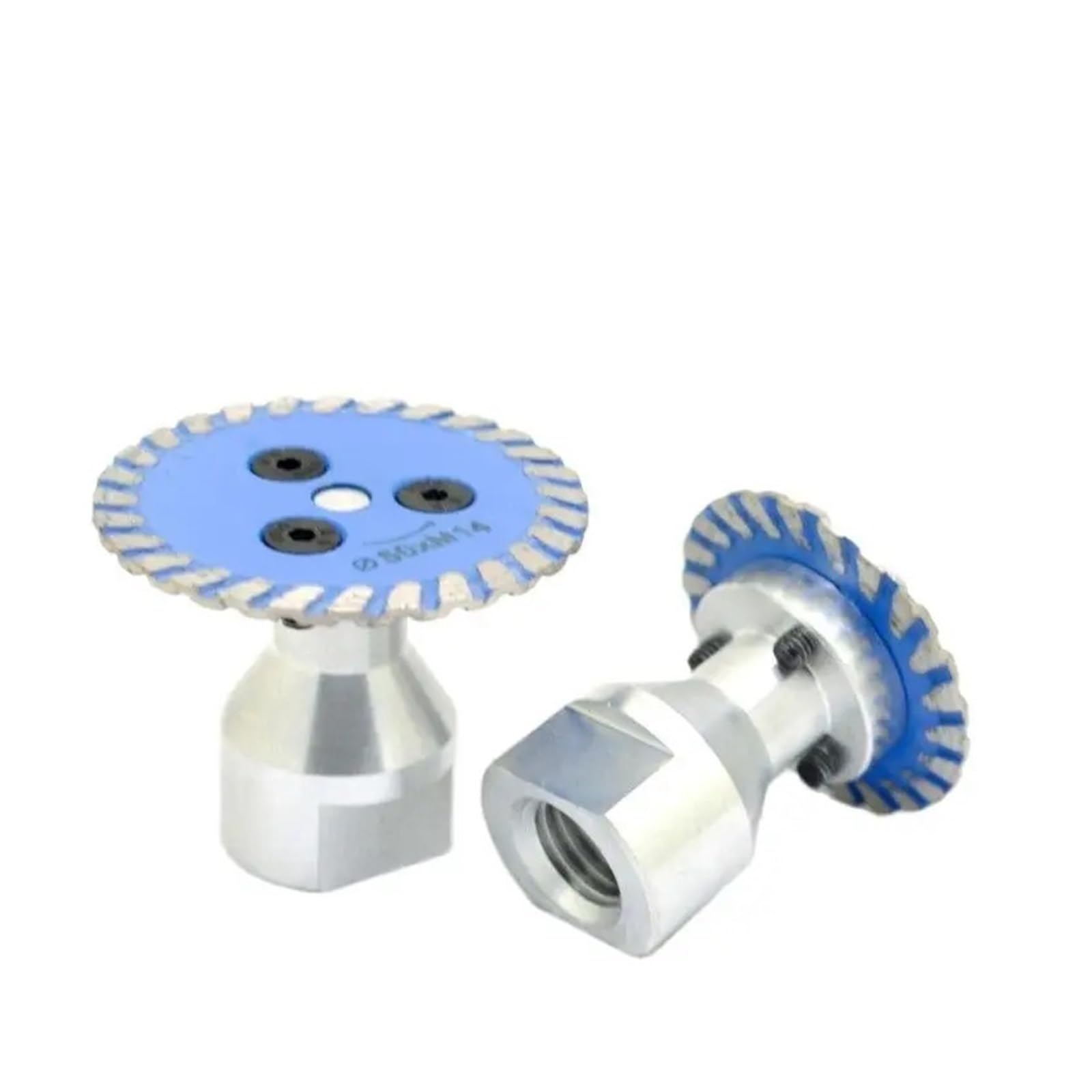 Mini sega diamantata da 75 mm Filettatura BIade M14 con disco da taglio turbo a flangia rimovibile for utensile for calcestruzzo in pietra di marmo granito