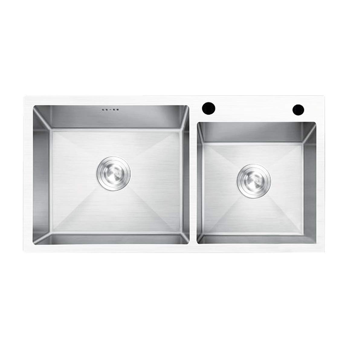 Anupam MS1204DX Satin Finish 304 Grade Stainless Steel Double Square