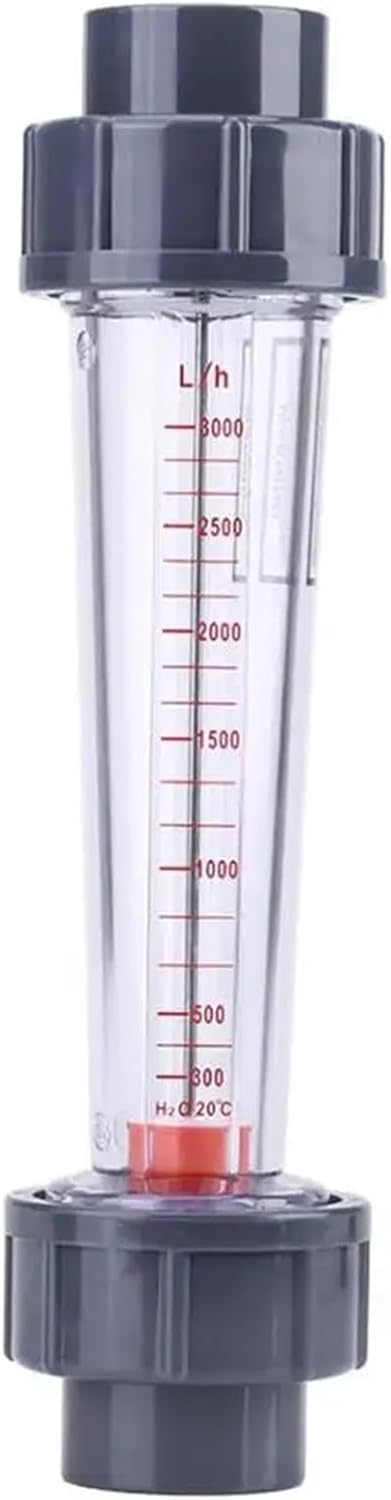 60-3000L/H 4-40LPM Socket 32mm LZS-20 ABS Flowmeter Plastic Tube Liquid Water Rotameter Measuring(100-1000 LPH)