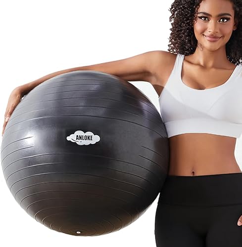 Pelota de ejercicios de yoga para fitness y equilibrio, silla de estabilidad antiestallido, parto para embarazo, gimnasio de PVC no tóxico con bomba