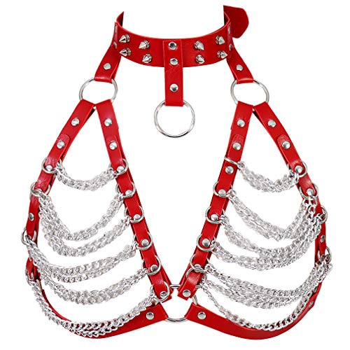 BANSSGOTH Women's Body Harness Bra – Punk Gothic Strap Top For Rave, Festival, Photography - View #7