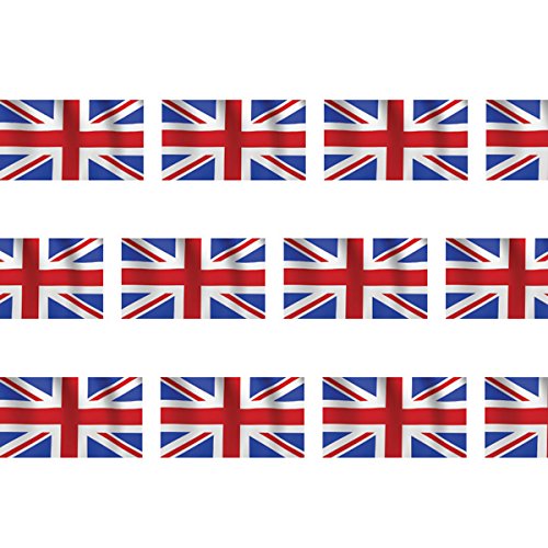 12m x Drapeau Union Jack Bordures de Tableau d'Affichage/Bordure Décorative pour Salle de Classe Ecole