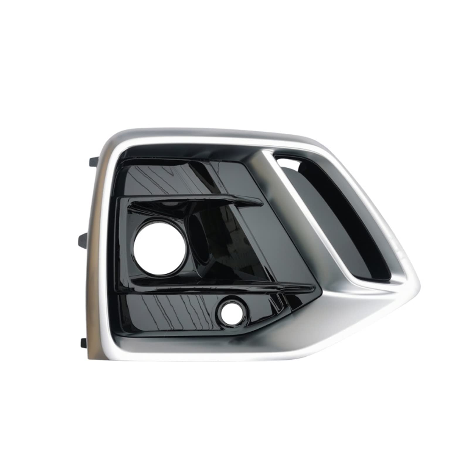 Left Right Side Front Fog Light Grille Cover With ACC Hole Compatible For Audi Q5 2021 2022 Car Front Bumper Light Grills In Racing Grill(Silver Right)