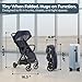 Inglesina Quid 2 Stroller - Midnight Blue - Ultra Compact Lightweight Travel Stroller, Babies and Toddlers, Airplane Overhead, Foldable, Reclining Seat, Collapsible Canopy, 3 Months - 50 lbs, BPA Free