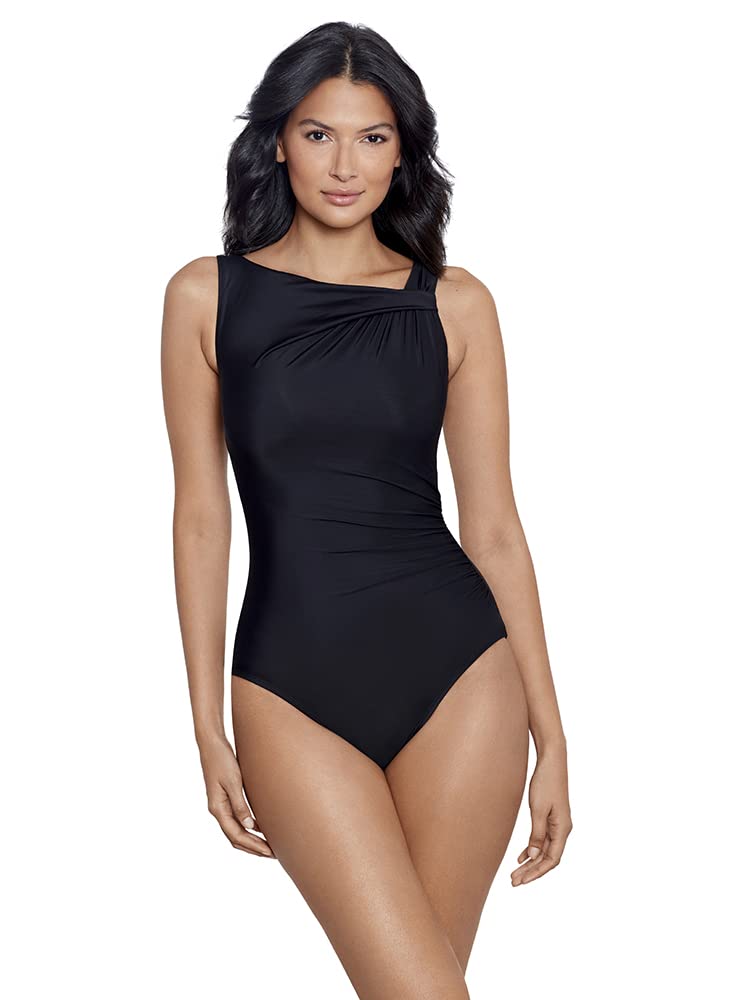 Miraclesuit Womens Swimwear Rock Solid Avra Underwire Tummy Control One Piece Swimsuit