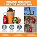 Arborist Throw Line Kit - Ultra Slick 166ft Rope with 15Oz Weight Throw Bag Low High Limb Throwing Adults Forestry Tree Trimming Cutting Gear