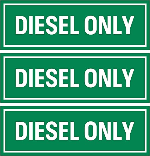 AK Diesel Stickers Sign for Fuel Tank 3-Pack | Weatherproof Adhesive Decal for Your Truck, Tractor, Fuel Can Any Smooth Surface Size 6" X2 " -  AKI, AK-040