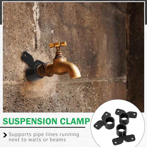 Image of Briwooody 50 Pack 2 Inch Pex Suspension Pipe Clamps Tubing Supports for Pex, Copper, Cpvc Pipe, Butterfly Style(Black)