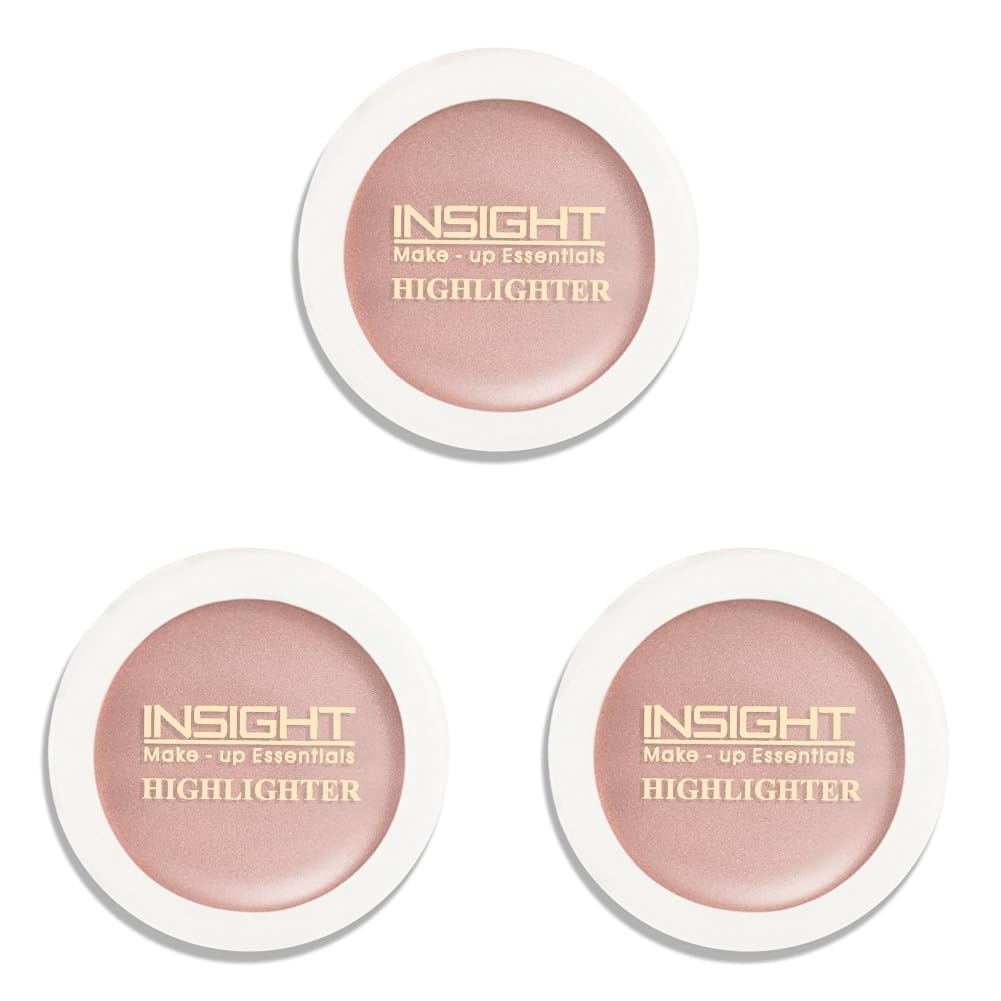 INSIGHT Highlighter for Face & Body - Moonstone Bliss | Glitter Shimmer Makeup | Creamy, Lightweight, Easy to Blend, Long-Lasting Glow | 3.5g (Pack of 3)-image-13