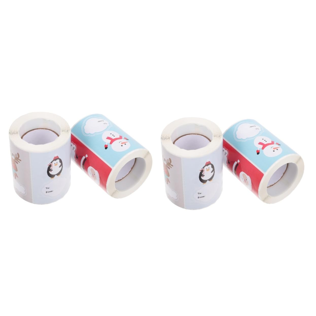 STOBOK 4 Rollen Etiketten Weihnachtsaufkleber Selbstklebende Aufkleber Weihnachtsaufkleber Weihnachtsmannaufkleber Weihnachtsversiegelungsaufkleber Aufkleber Weihnachtsetiketten