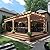 VEIKOU 12x20 FT Cedar Wood Pergola, Outdoor Pergola with 5.5” Thick Snow Wind Support Structure, Pergola Kits with Stakes, Slatted for Patio, Backyard, Garden